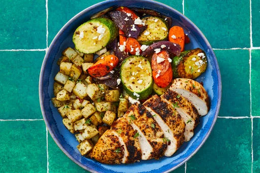 Roasted Chicken & Garlic-Herb Potatoes