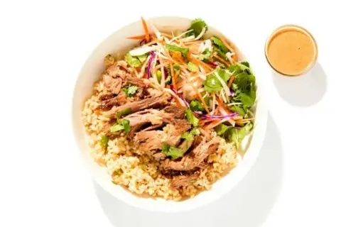 Asian Pulled Pork Rice Bowl