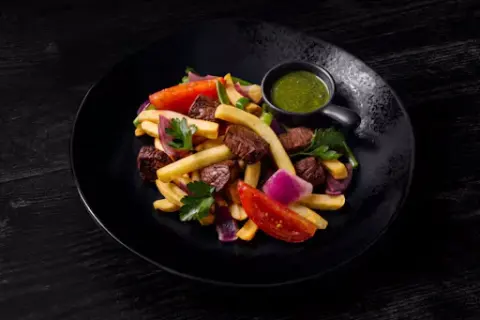 Lomo Saltado (Peruvian Flat Iron Steak and Fries)