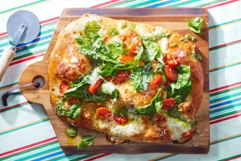 Chicken Sausage Caprese Pizza