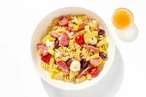 Deli-Style Pasta Salad with Fresh Mozzarella