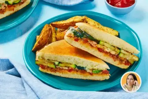 Mozz, Tomato Jam & Bacon Panini