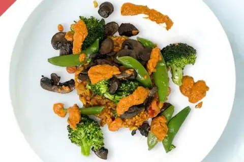 Vegan Paella With Catalan Roasted Vegetables