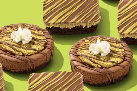 Dubai Chocolate Brownie Cheesecake