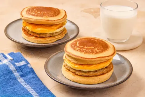 Sausage, Egg & Cheese Pancake Sandwich