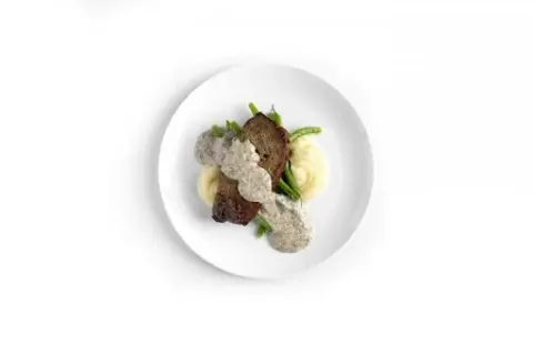 Glazed Meatloaf in Mushroom Gravy