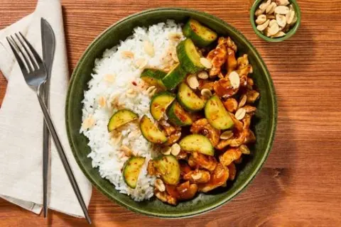Ginger Shrimp & Rice Bowls