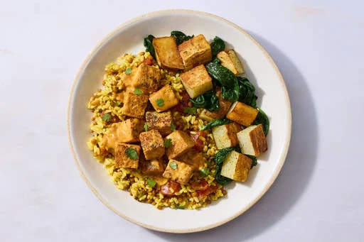Indian Butter Tofu, Lentils & Rice