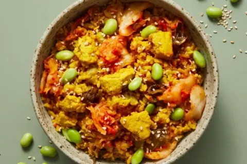 Low Sodium Kimchi Fried Quinoa