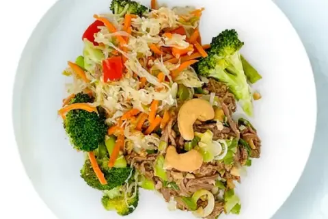Mongolian Cashew Beef Bowl