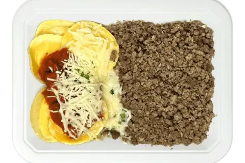 Ground Bison & Cheesy Ravioli
