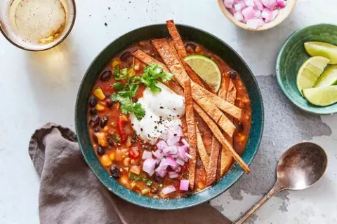 Black Bean Tortilla Soup