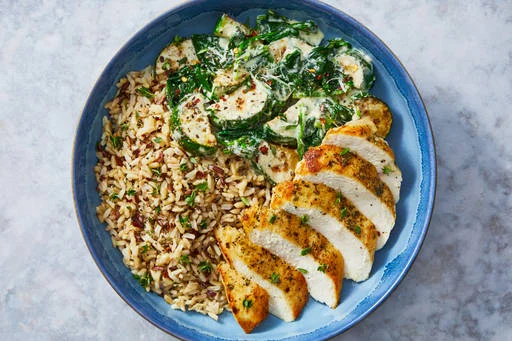Chicken with Creamy Spinach Parmesan Sauce