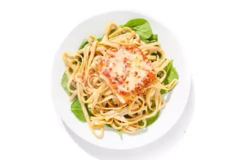 Porcini Fettuccine & Mozzarella Chicken