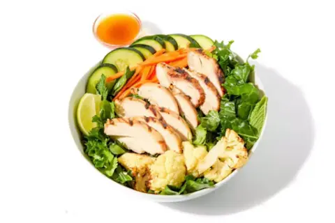 Grilled Lemongrass Chicken Salad