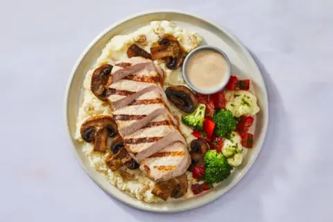 Rustic Mushroom Cream Pork Chop