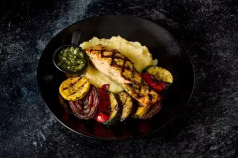 Grilled Mediterranean Salmon