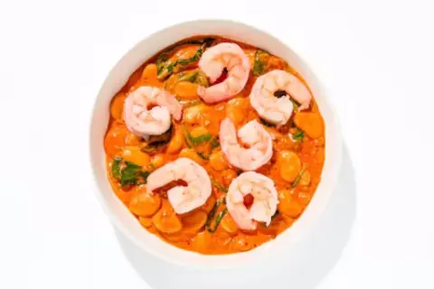Tuscan Shrimp & White Beans