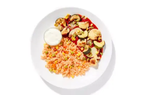 Guajillo Roasted Veggies & Red Rice