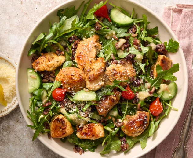 Garlic Tahini Chicken Grain Bowls