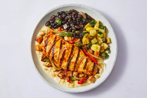 Santa Fe-Style Potato, Chicken & Pepper Bowl