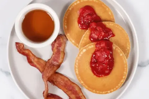 Strawberry Compote Pancakes