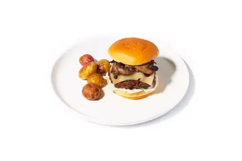 Truffle Cream & Mushroom Burger