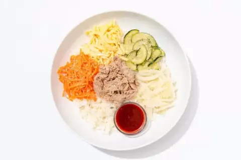 Korean Bibimbap with Tuna