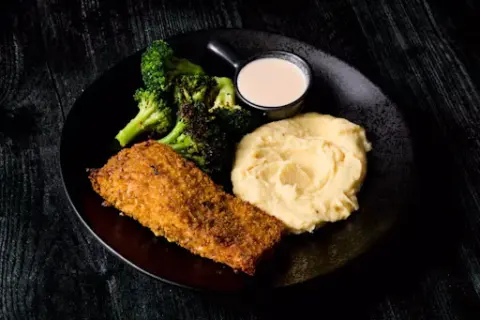 Panko-Crusted Salmon