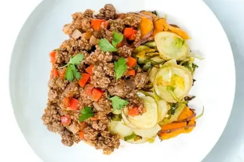Bison and Beef Sloppy Joe With Potato Leek Gratin