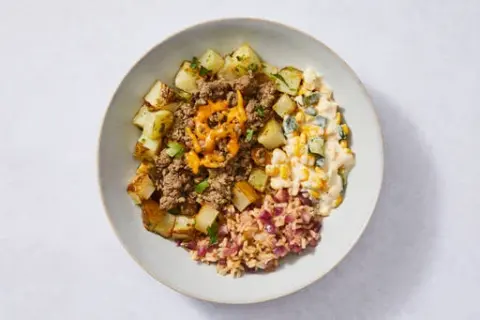 Santa Fe-Style Green Chile Beef Skillet