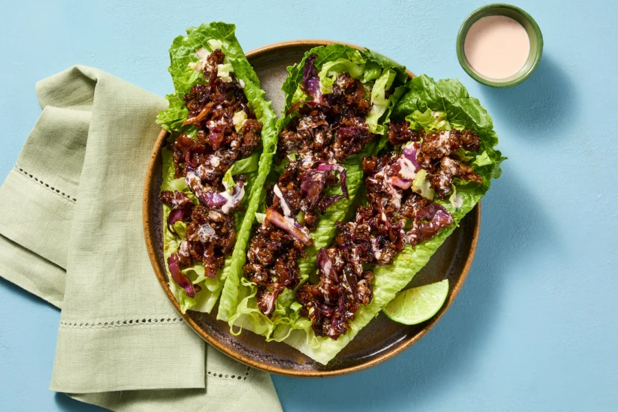 Moo Shu Chicken Lettuce Wraps