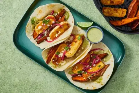 Air Fryer Chimichurri 2x Sirloin Steak Tacos