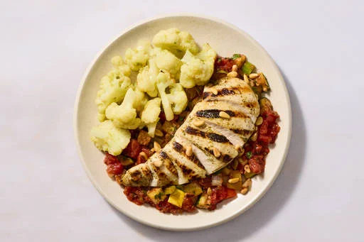 Sicilian-Style Squash Caponata Chicken