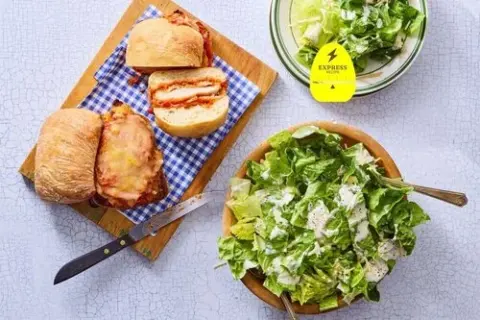 Express Recipe! Chicken Parm Sandwich