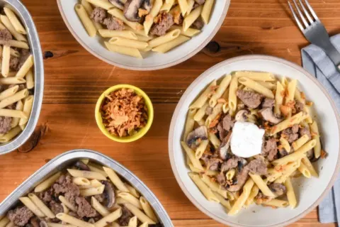 Beef Stroganoff with Penne