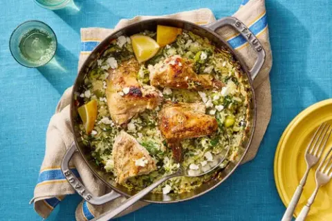 One Pan Lemon Chicken & Rice