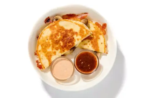 Mushroom & "Cheese" Quesadillas