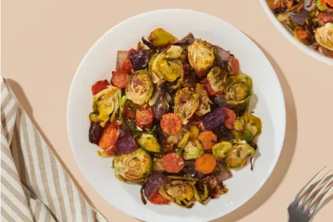 Balsamic Sprouts & Carrots