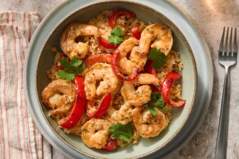 Zesty Mojo Shrimp & Peppers