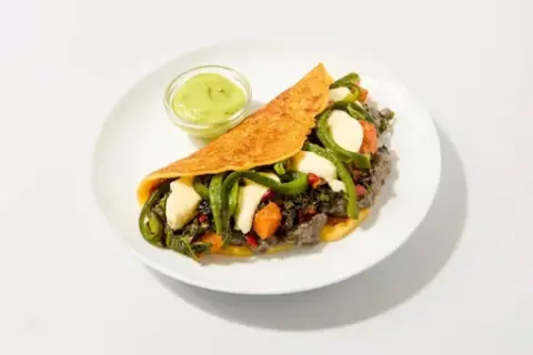 Sweet Corn & Black Bean Cachapas