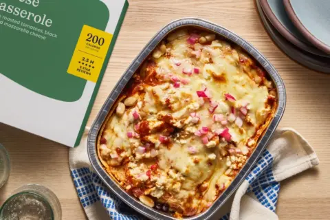 Family-Size Bean & Cheese Tortilla Casserole