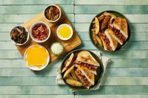 Grilled Cheese & Bacon Sandwich Bar