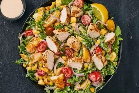 Old Bay Organic Chicken & Arugula Salad