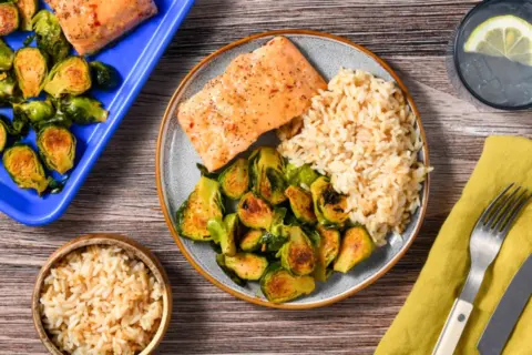 Sheet Pan Chile Glazed Salmon