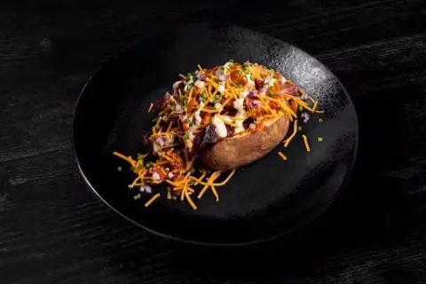 Herby Skirt Steak Loaded Potato