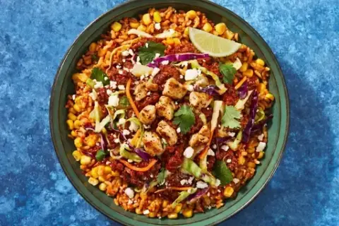 Low-Lift Al Pastor Chicken & Rice Bowls