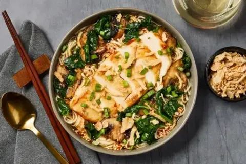 Ramen in a Shoyu-Style Broth with 2x Chicken