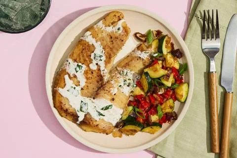 Lemon-Pepper Tilapia & Shrimp