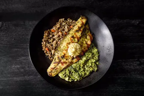 Scallion-Butter Grilled Branzino